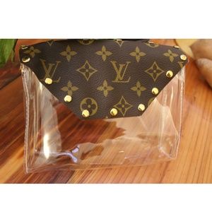 Luxury studded clear crossbody, stadium purse